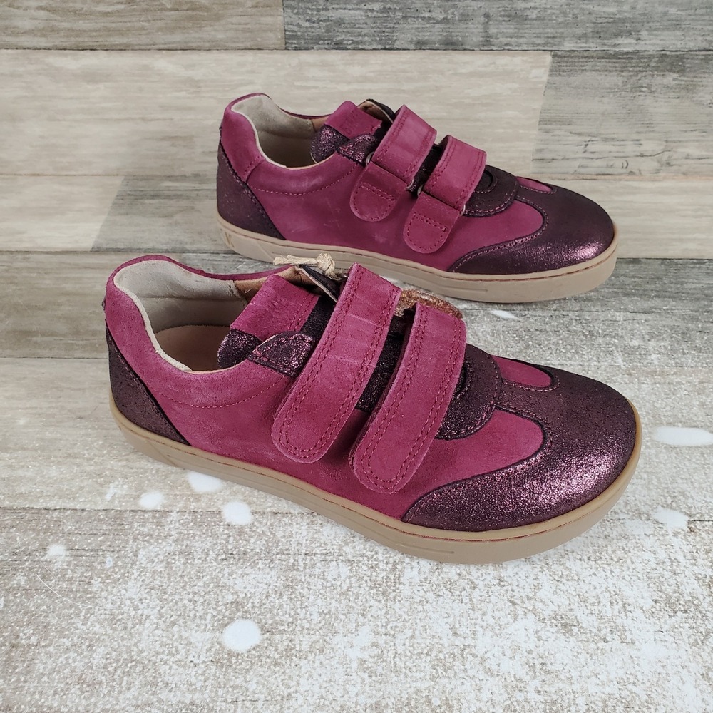 Birkenstock Kids Davao Shoes Sz 1 EU 32 Mixed Leather Sneakers Plum